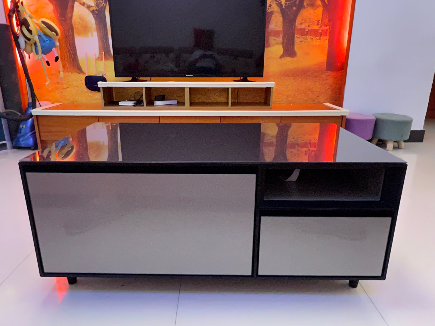 Cold Drawer Refrigerated Coffee table/Entertainment Unit.